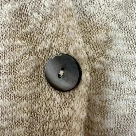 Pure Jill Single Button Long Sleeve Cream Cardigan - Picture 3 of 6